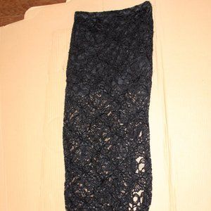 black lace skirt
